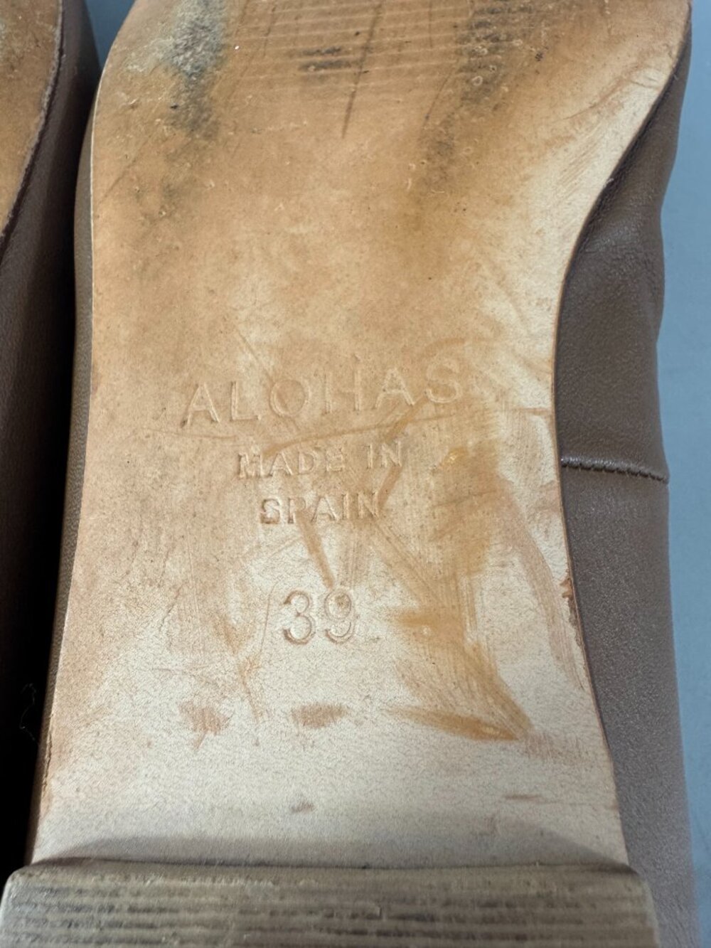 alohas Agate Retro Tan Ballet Flats, Size 39, US 8 - Picture 10 of 16